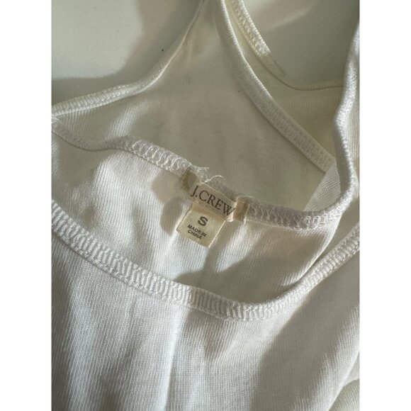 J. Crew White Spaghetti Strap Tank Tops Size S - Picture 3 of 3